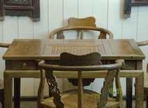 Комплект мебели: стол и 4 стула # 21443 венге африканское
